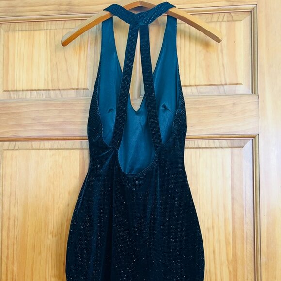 Mini Sparkly Black Dress - M - Picture 3 of 3